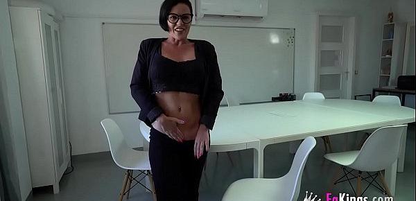  The HOTTEST TEACHER is here to teach teenage boys about fucking